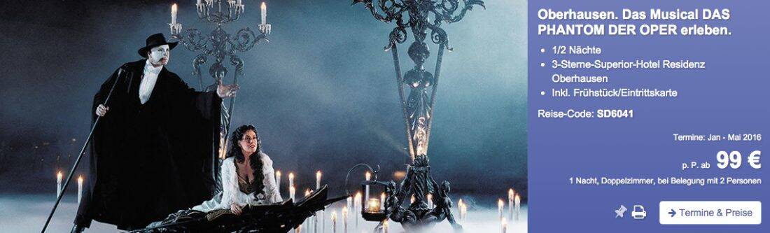 Phantom der Oper bei Berge & Meer