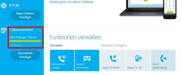 Skype Abo kündigen #1
