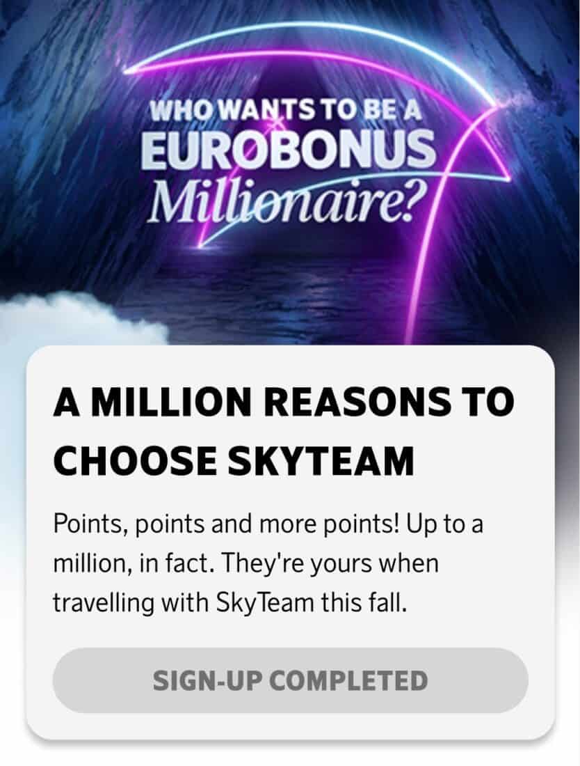 sas million registriert