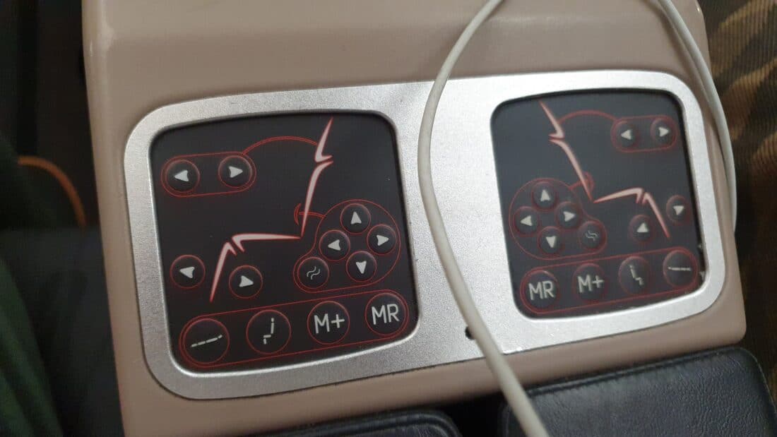 turkish business seat config buttons