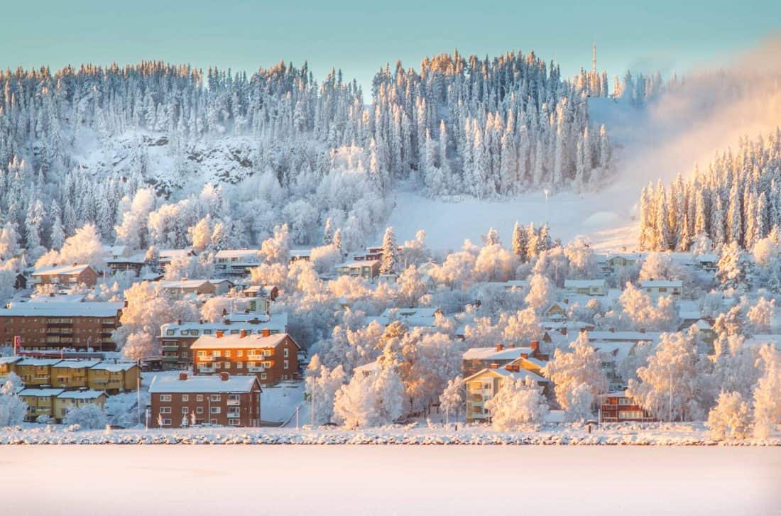 Winter in Östersund Sweden