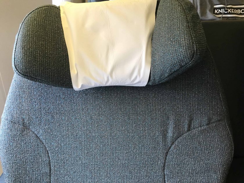 Cathay Pacific Business Class Review Adjustable Head Rest