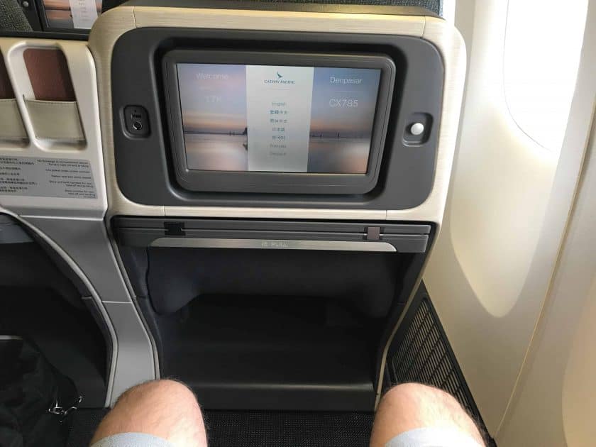Cathay Pacific Business Class Review Seat Legroom