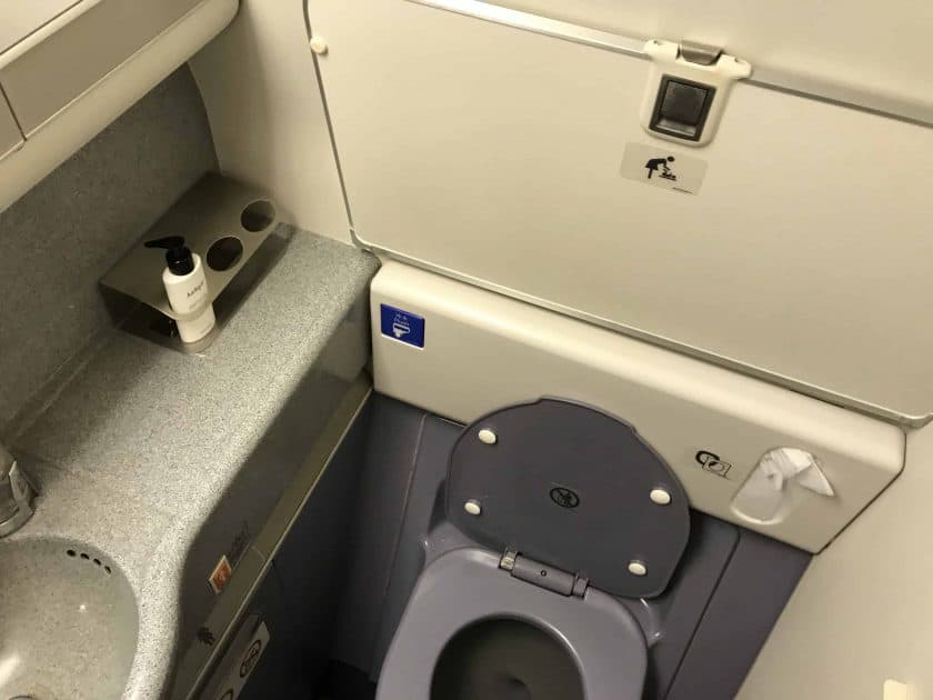 Cathay Pacific Business Class Review Toilet 2