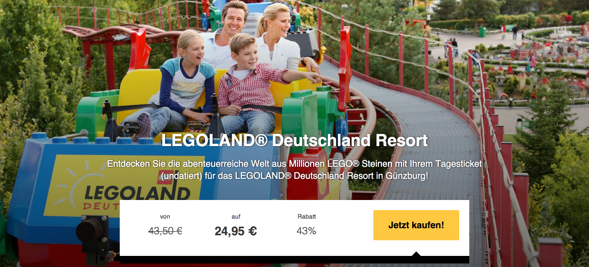 Legoland Deutschland Gutschein für 25€ » Travel-Dealz.de