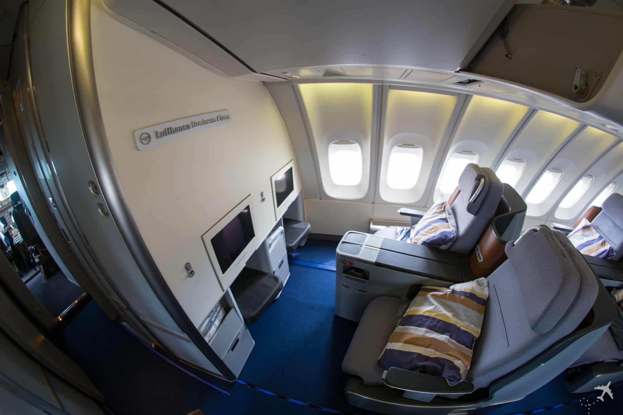 Bewertung Lufthansa Business Class Boeing 747 Upper Deck