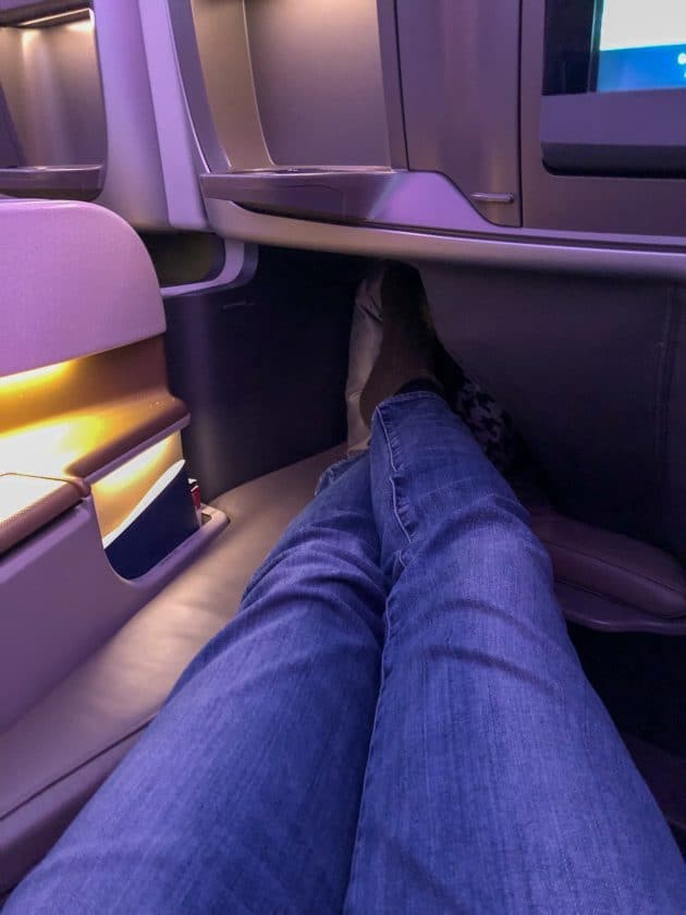 Singapore Airlines A350 Business Class Sitzabstand