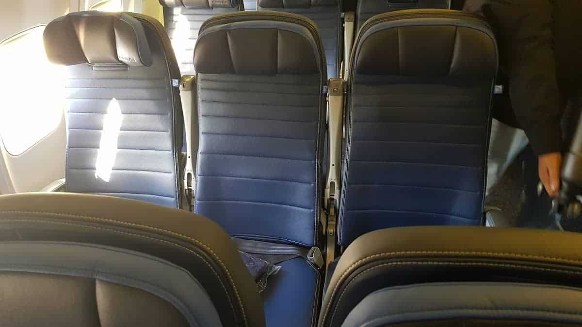 United Boeing 757 transcon Sitze 2